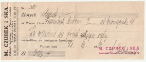 POZNAŃ. Sammlung von 11 Dokumenten im Zusammenhang mit dem Bau des Hauses von Antoni Kaszubiak im Jahr 1939.