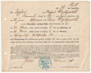 POZNAŃ. Collection of 5 documents on smallpox vaccinations from 1910-1943