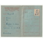 FRANCJA. Zestaw 4 dokumentów po Annie Kasperek, członkini Związku Kobiet Polskich we Francji im. Marii Konopnickiej