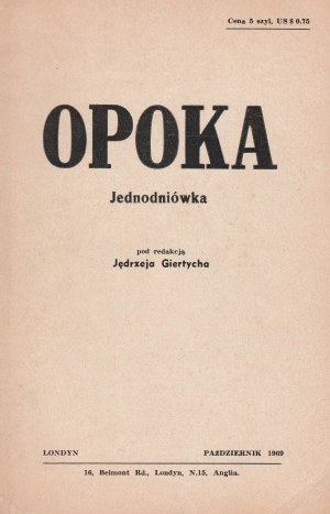 LONDON - GIERTYCH Jędrzej (ed.). OPOKA, a one-day newspaper