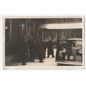ZAKOPANE. Prezydent Ignacy Mościcki w pałacyku myśliwskim ks. Hohenlohe w Jaworzynie w 1938 r.
