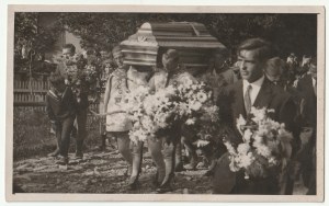 ZAKOPANE. photo des funérailles de Wojciech Gąsienica-Marcinkowski, sauteur à ski.