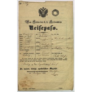 WIERCHOMLA (pow. Nowy Sącz). Paszport wydany przez lokalną administracje k. k. Simonowi Mikulakowi