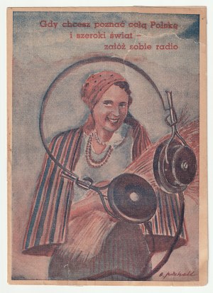 POLISH Radio. Brochure advertising radio to farmers