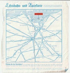 ZWISCHEN. Straßen- und Schienenplan zur Stadt und Ordner