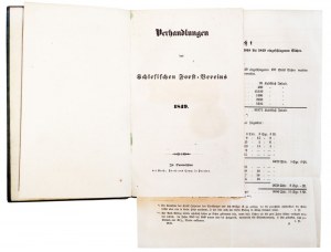 [Sylviculture - Basse-Silésie]. Verhandlungen des Schlesischen Forstvereins. Wrocław 1849