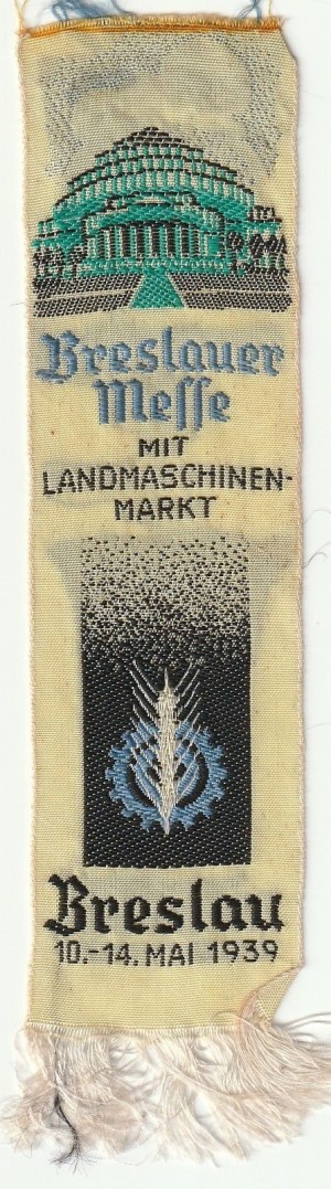 SZARFA s reklamou na veľtrh poľnohospodárskych strojov vo Vroclave v dňoch 10.-14.5.1939