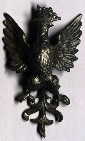 GODŁO Polski. Metalowy orzeł w koronie według wzoru z lat 1919-1927