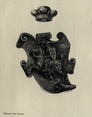 POGOÑ - LITHUANIA. Coat of arms. Ca. 1856 r.