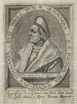 ZYGMUNT I. Starý (1467-1548), poprsí v oválu