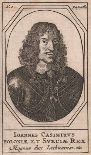 JAN II Casimir (1609-1672). Plaque de cuivre
