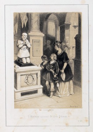 YOUNG Jan Sobieski with his mother and brother at the tomb of Hetman Stanislaw Zolkiewski