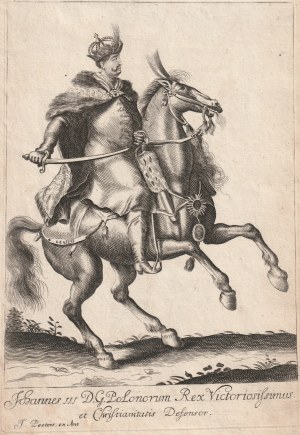 JAN III Sobieski (1629-1696). Jezdecký portrét