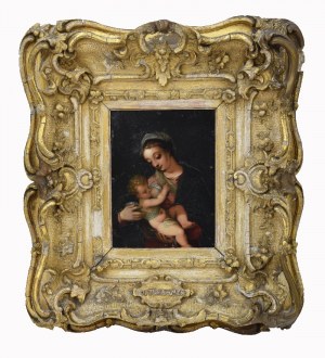 Hans I ROTTENHAMMER (1564-1625) - attribuito, Madonna con bambino (allattamento)