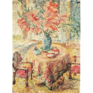 Zygmunt GAWLIK (1895-1961), Mazzo di fiori su un tavolo