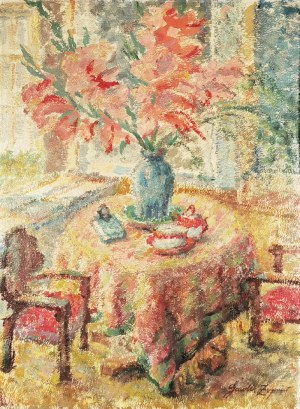 Zygmunt GAWLIK (1895-1961), Bouquet de fleurs sur une table