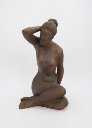 Bohumil KOKRDA (1914-?), Akt einer sitzenden Frau, ca. 1960