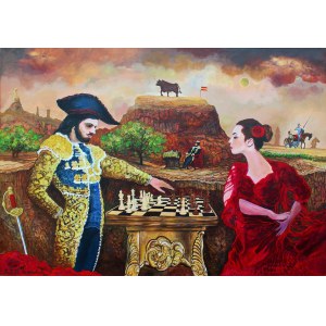 Stanislaw Tomalak, Chess allegory - Spanish party, 2024