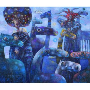 Gregory Fiddler, Blue Constellation, 2024