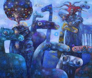 Grzegorz Skrzypek, Blue Constellation, 2024