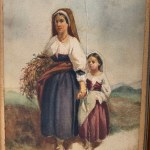 T. Duclère, Peasant Girls - T. Duclère (1812 - 1869)