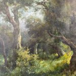 F. CAPUANO, Forêt boisée - F. Capuano (1854 - 1908)