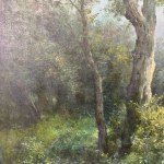 F. CAPUANO, Wooded forest - F. Capuano (1854 - 1908)