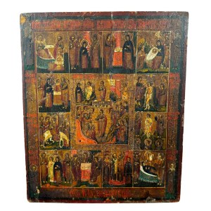 ANONIMO, 13 kleine Gemälde mit biblischen Szenen