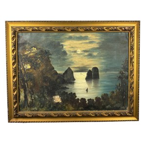 UNIDENTIFIED SIGNATURE, The Faraglioni in Capri (Night Scene)