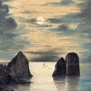 UNIDENTIFIED SIGNATURE, The Faraglioni in Capri (Night Scene)