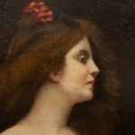 ANONIMO, Porträt einer Frau im Stil von Angelo Asti