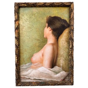 DANTE, Profile of a woman with her breast exposed - Dante