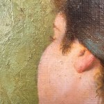 DANTE, Profile of a woman with her breast exposed - Dante