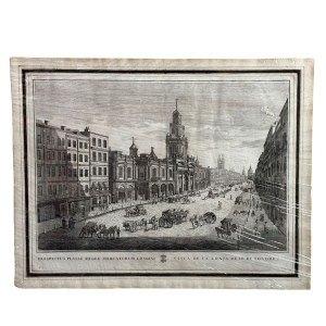ANONIMO, Kupferstich Ansicht der Royal Exchange in London