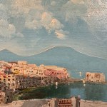 UNBEZEICHNETE UNTERSCHRIFT, Blick auf Neapel von Posillipo aus