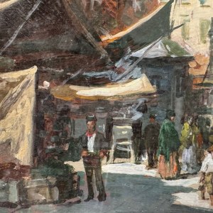 SCOGNAMIGLIO, Neapolitan market scene - Scognamiglio