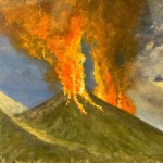 NEidentifikovaný podpis, Výbuch sopky Vezuv v Neapole