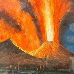 UNIDENTIFIKOVANÝ PODPIS, Erupce Vesuvu