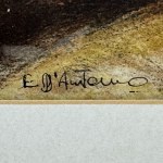 E. D'ANTONIO, Portrait d'un homme - E. D'Antonio