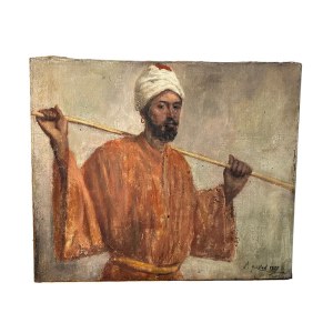 NIEZNANY SYGNATURA, arabski obraz portretowy