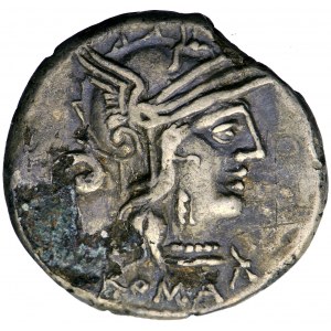 Republika Rzymska, C. Servilius Vatia, denar subaerat, 127 przed Chr.