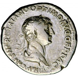 Cesarstwo Rzymskie, Trajan, denar, Rzym, 114-117