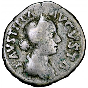 Cesarstwo Rzymskie, Faustyna Młodsza, emisja M.Aureliusza, denar, Rzym, 161-176