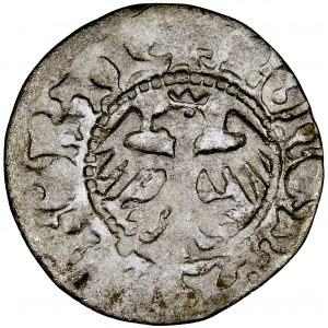 Polska, Jan Olbracht, Korona, półgrosz b.d. (1492-1498), men. Kraków, Piotr z Kurozwęk