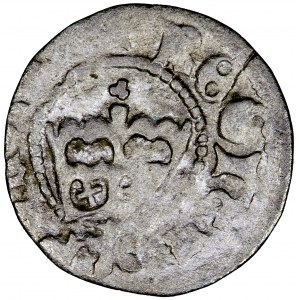 Polska, Jan Olbracht, Korona, półgrosz b.d. (1492-1498), men. Kraków, Piotr z Kurozwęk