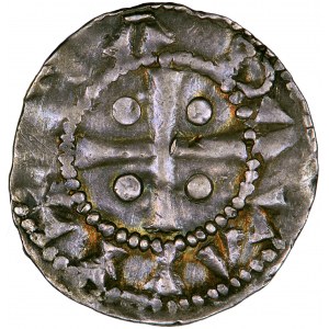 Deutschland, Friesland, Kaiser Heinrich II. (1014-1024), Denar, Männer. Deventer