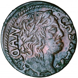 Polska, Jan Kazimierz, Litwa, szeląg miedziany 1660, men. Ujazdów, T.L. Boratyni