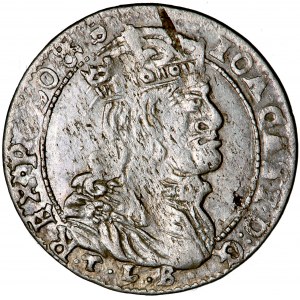 Polska, Jan Kazimierz, Litwa, szóstak 1666, men. Wilno, H. Kirszenstein, T.L. Boratyni