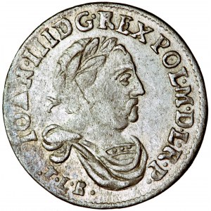 Polska, Jan III, Korona, szóstak 1683, men. Bydgoszcz, T. L. Boratyni, J. A. Morsztyn