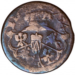 Polska (Saksonia), August III, Korona, grosz miedziany 1754, mennica nieustalona